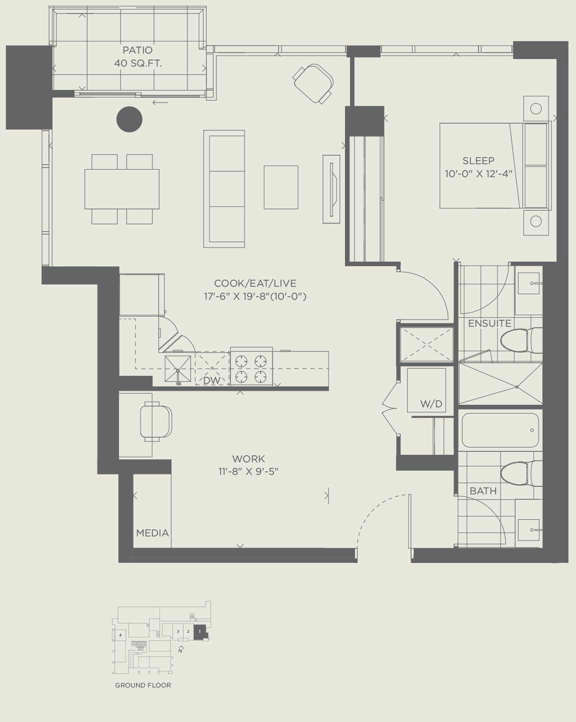 Suite 905 SQ. FT.